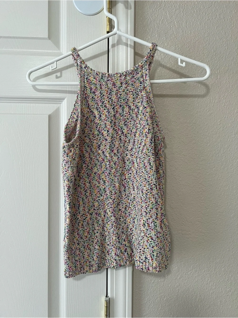 OshKosh B’gosh Confetti Knit Tank Top Girls 12 Multicolor Sleeveless Sweater